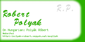 robert polyak business card